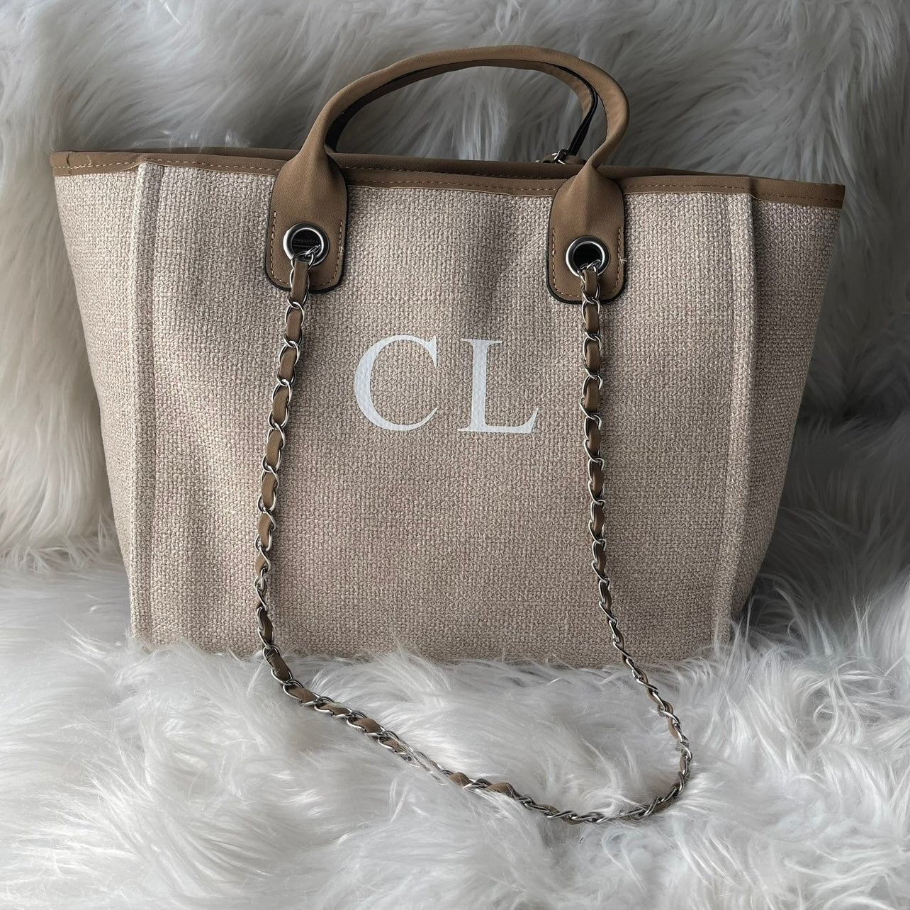 Monogram canvas Tote bag