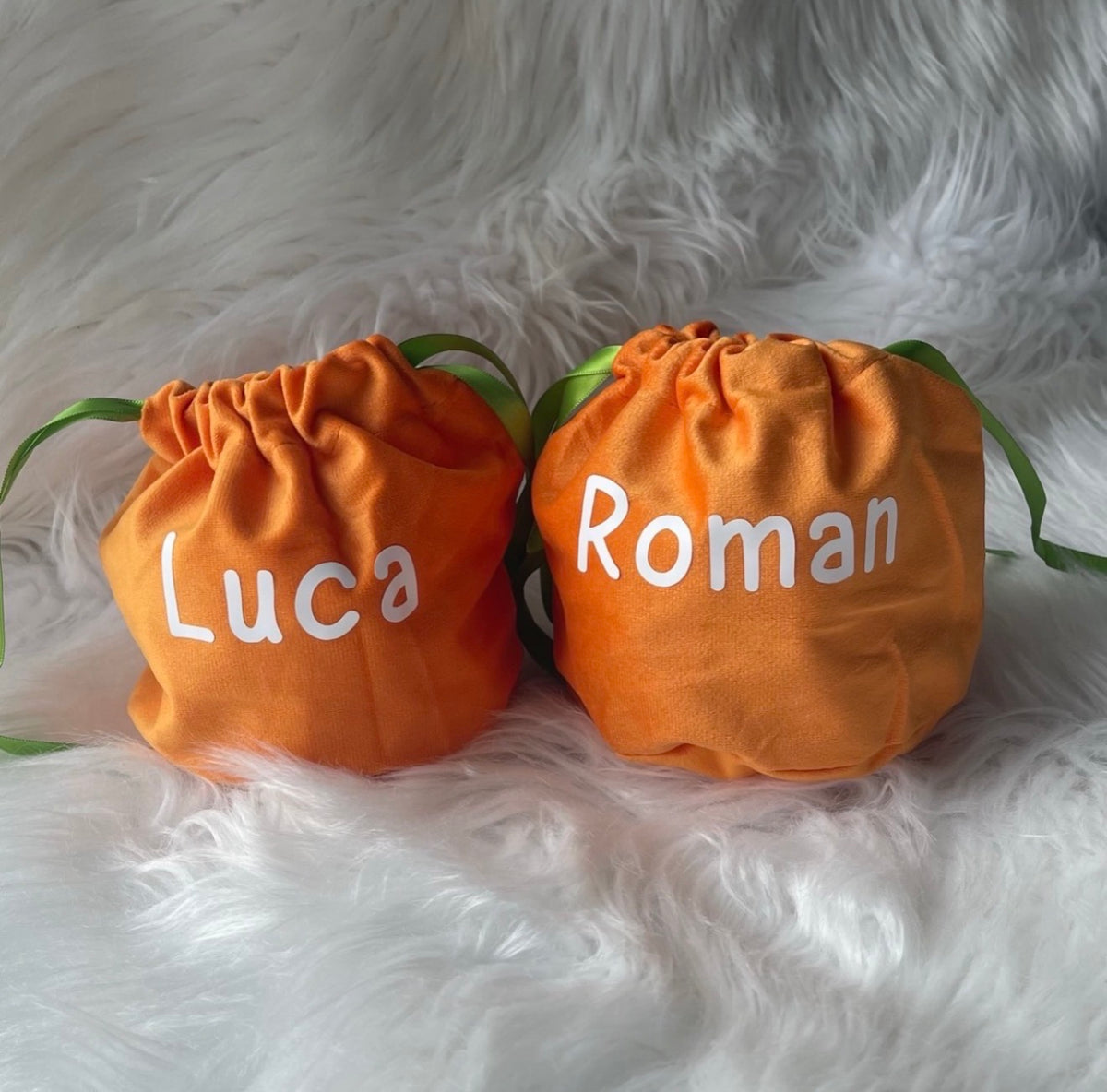 Small Pumpkin drawstring bag