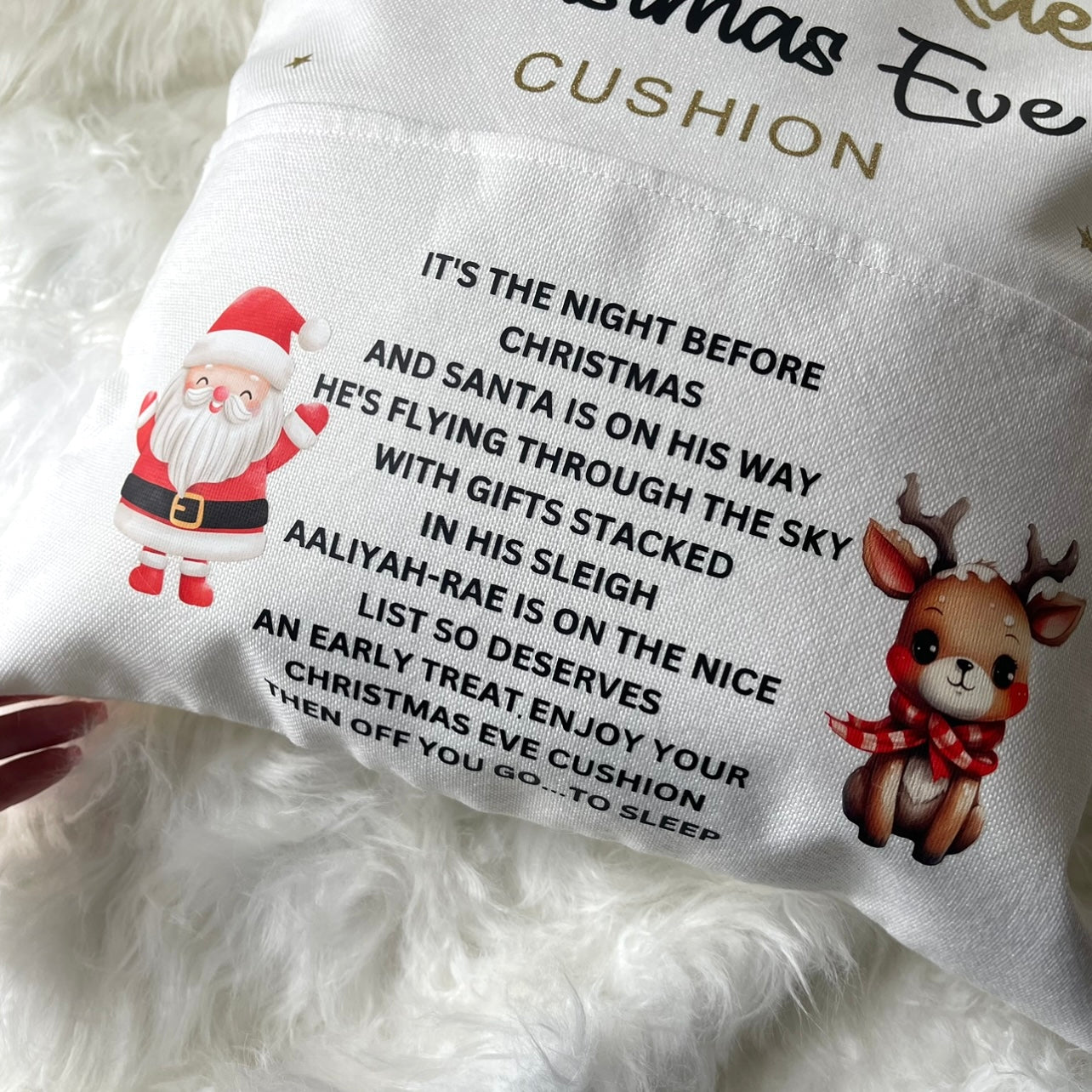 Christmas Eve cushion