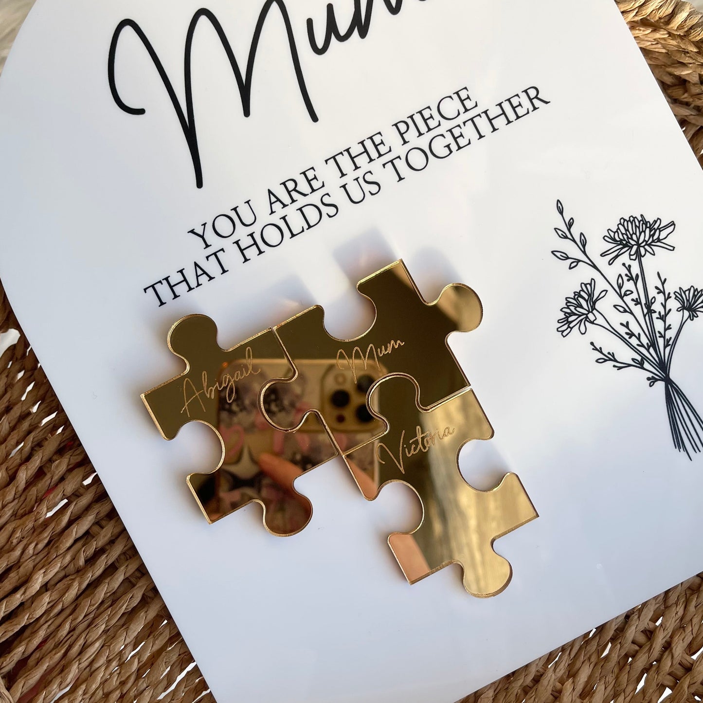 Mother’s Day Jigsaw Plaque (customisable) - delivery in time for Mother’s Day is not guaranteed on this item