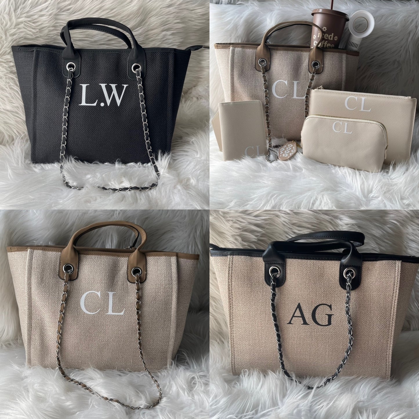 Monogram canvas Tote bag