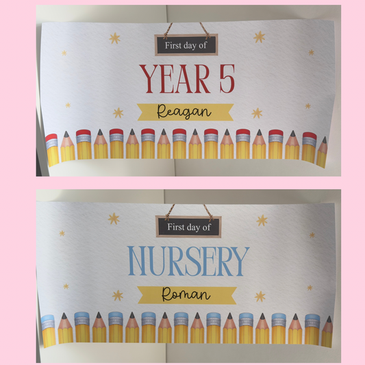 Back to school banner - Pencils
