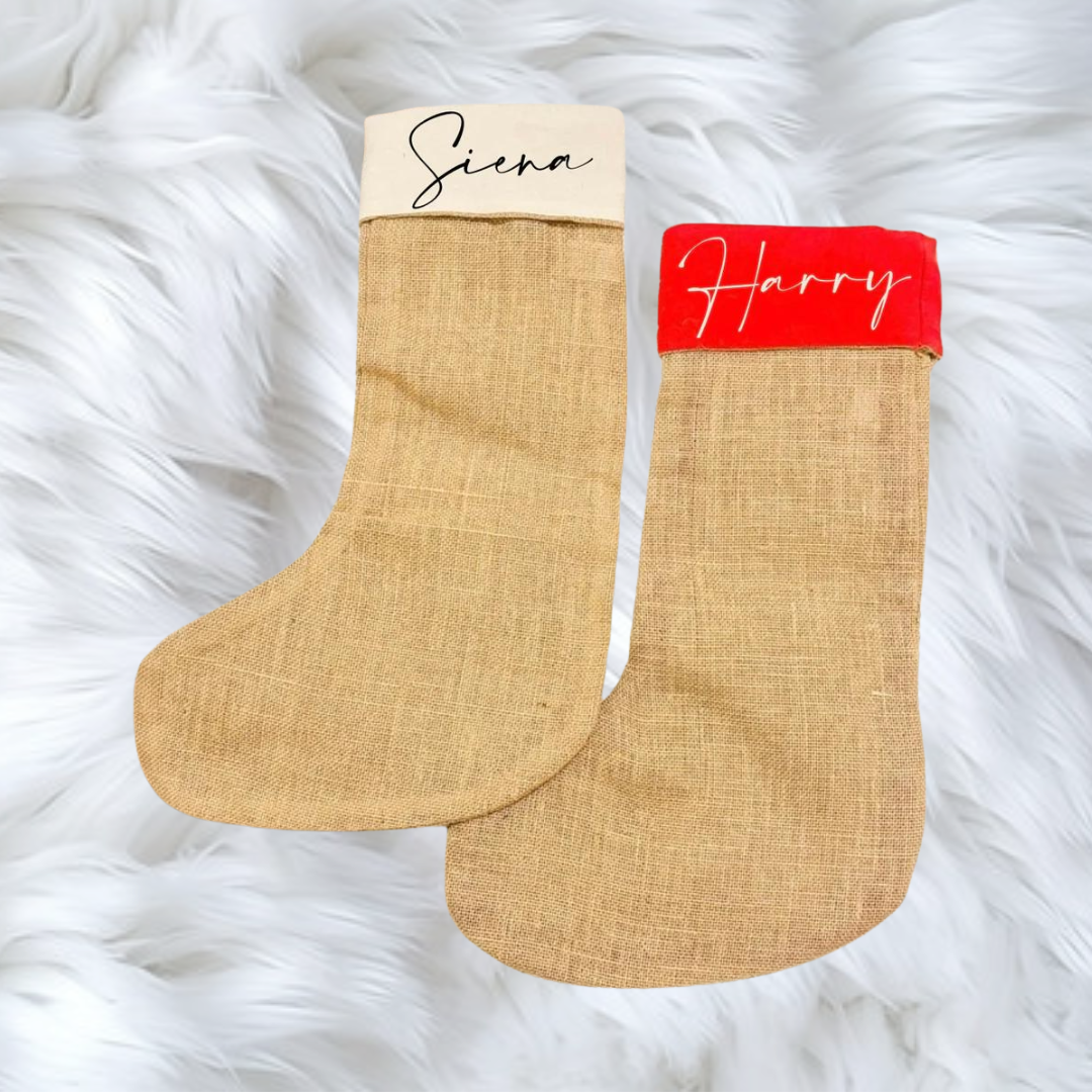 Jute contrast stocking