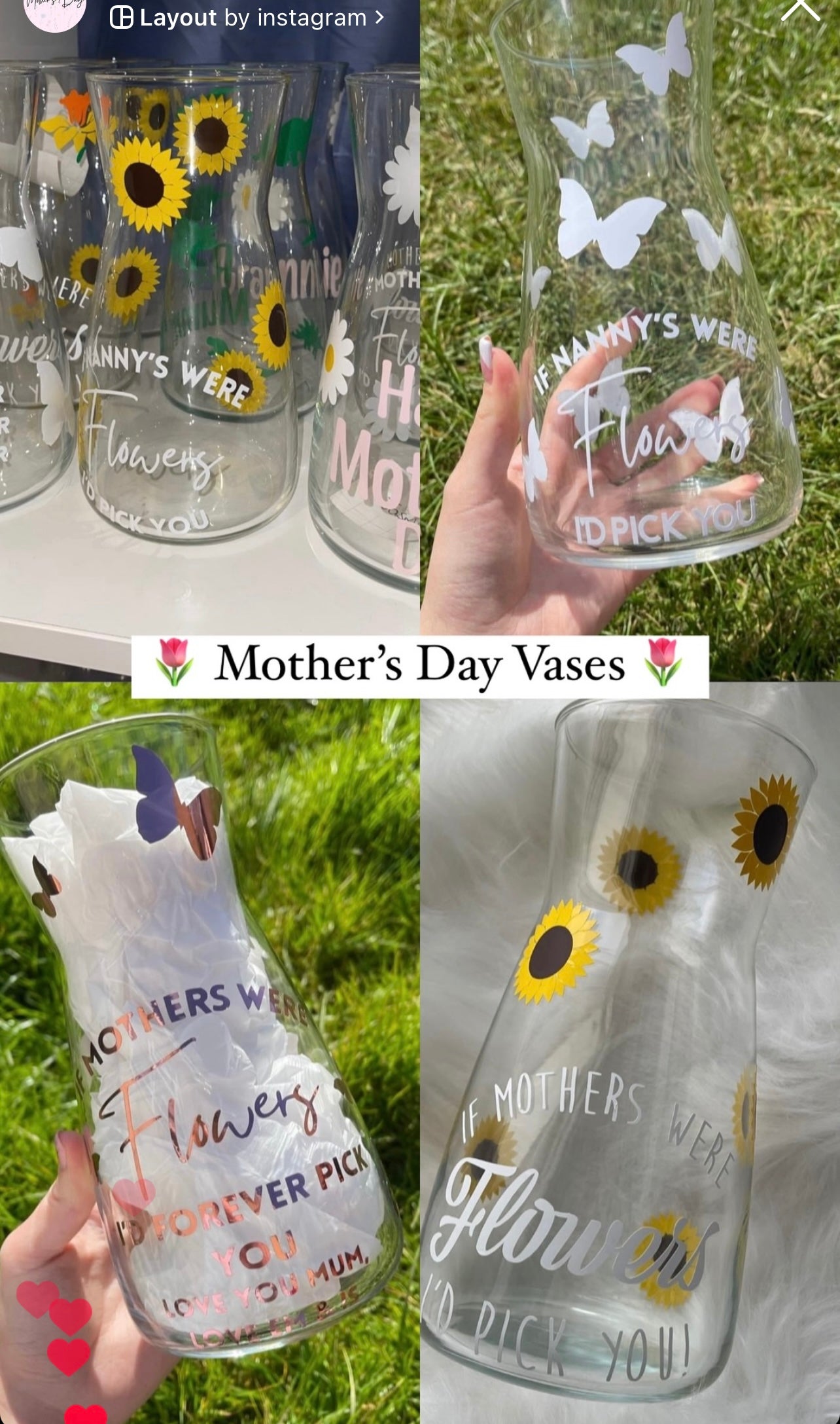 Mother’s Day vases