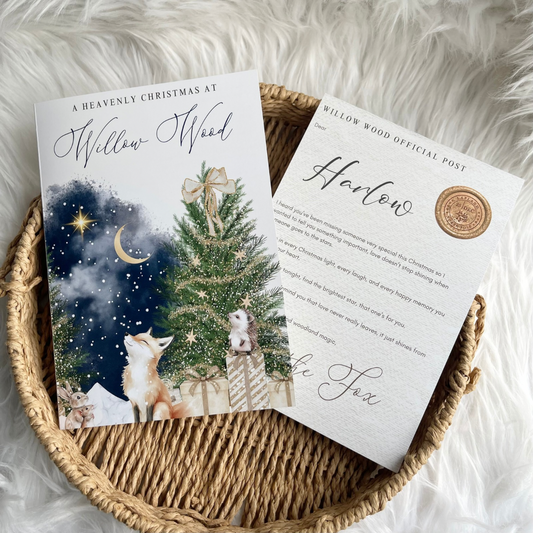 Willow Wood story booklet with letter personalised