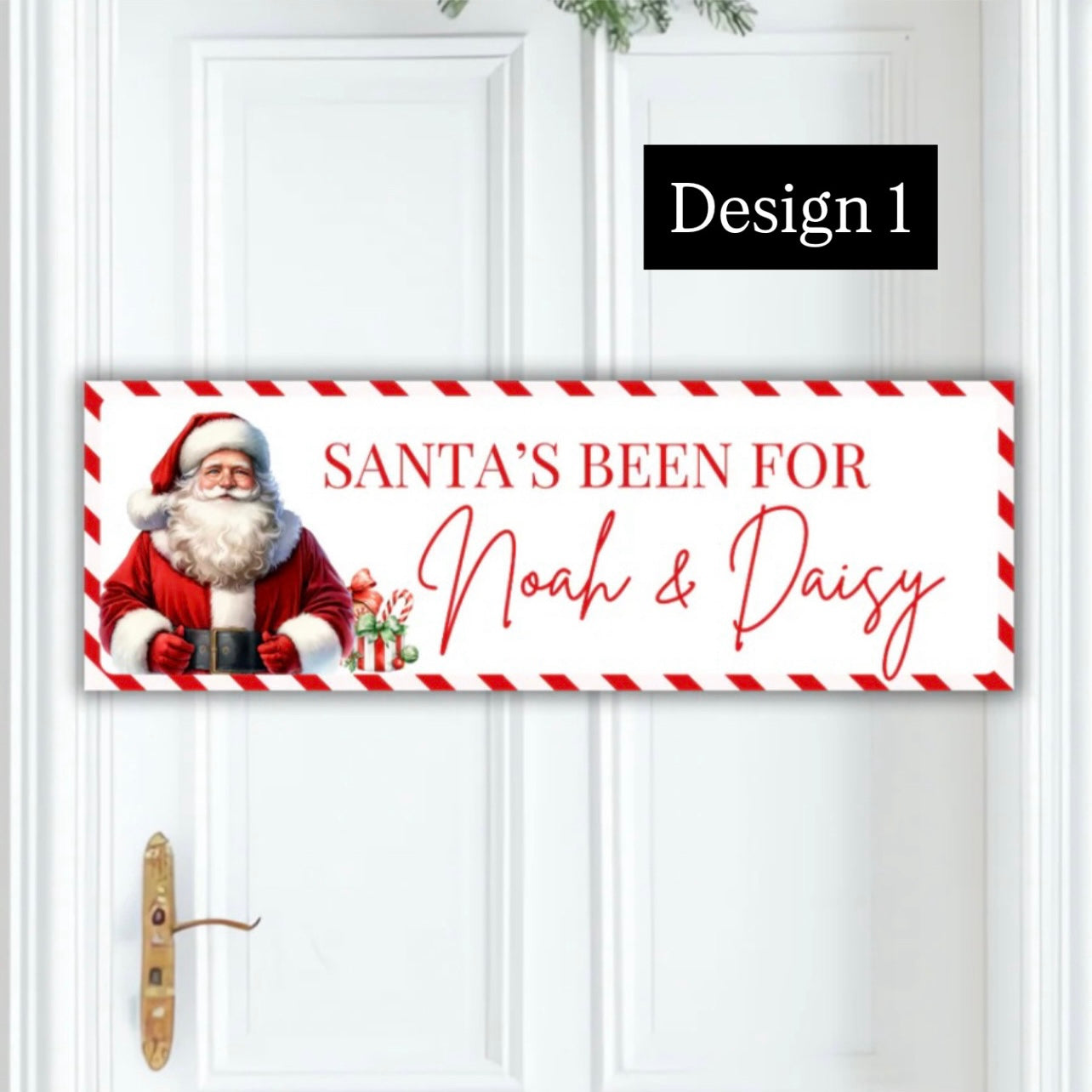 Santa’s Been - PVC banner