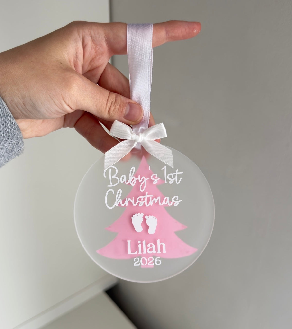 Baby’s first Christmas - Frosted Christmas tree