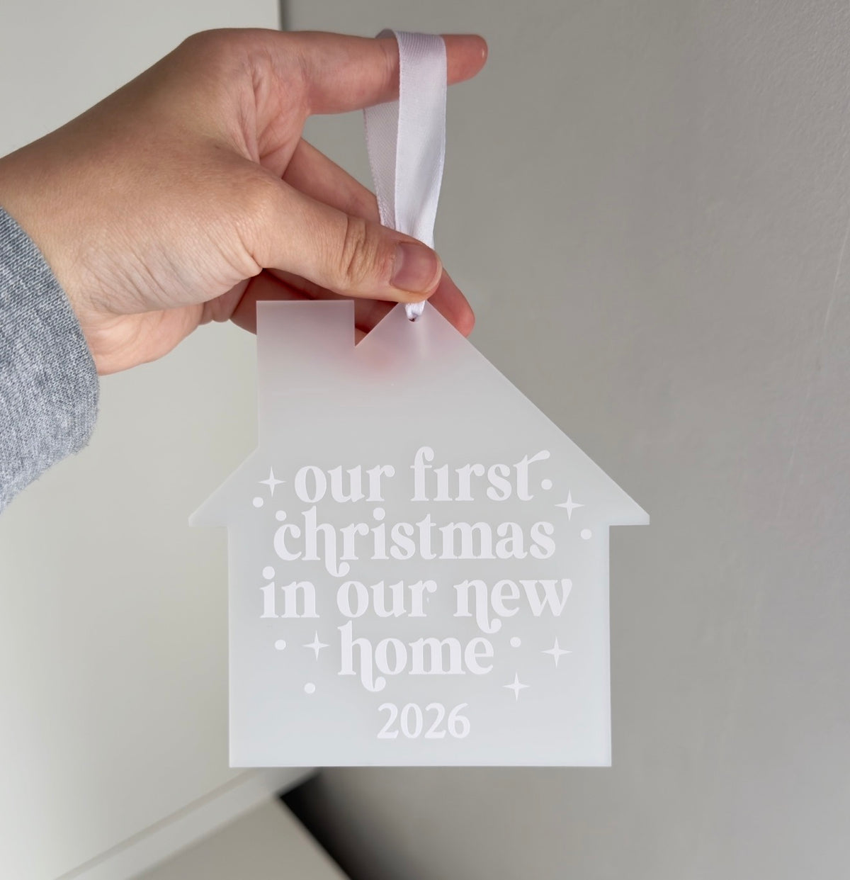 First Christmas in our new home - Tree decoration