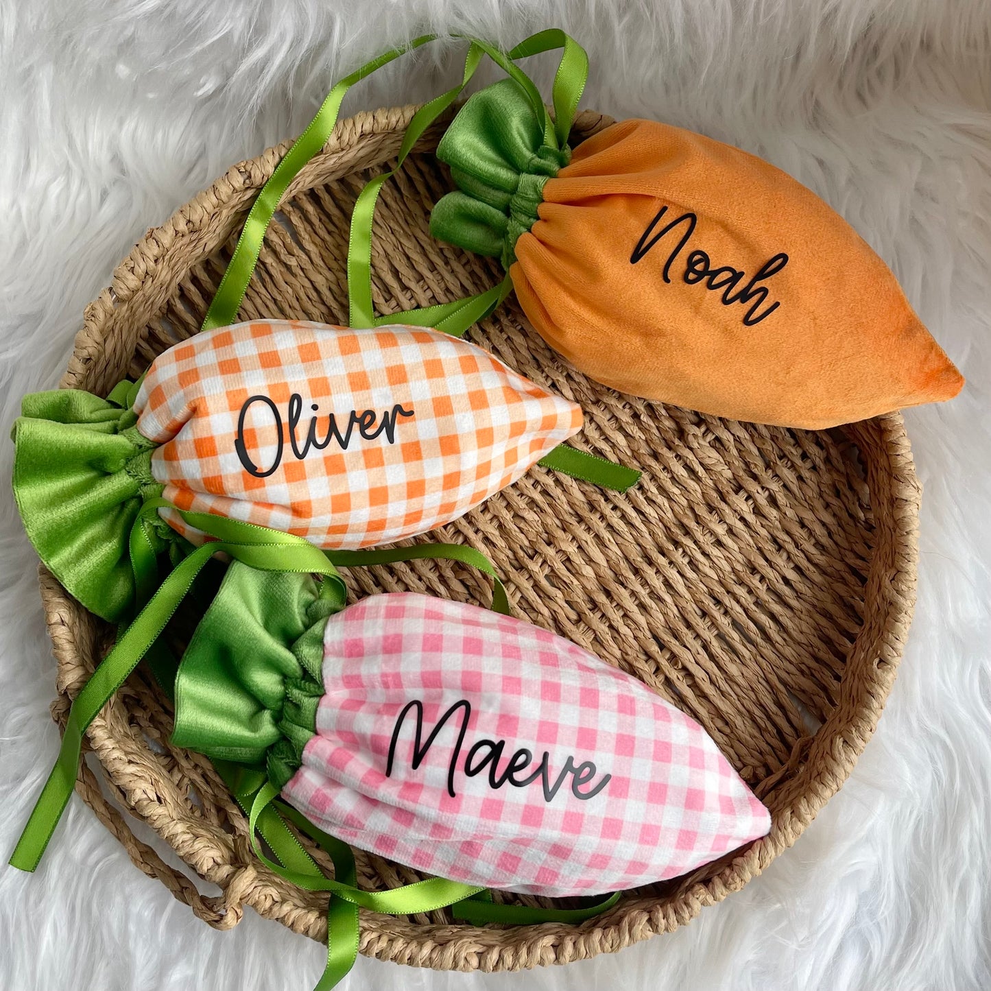 Drawstring Carrot bags