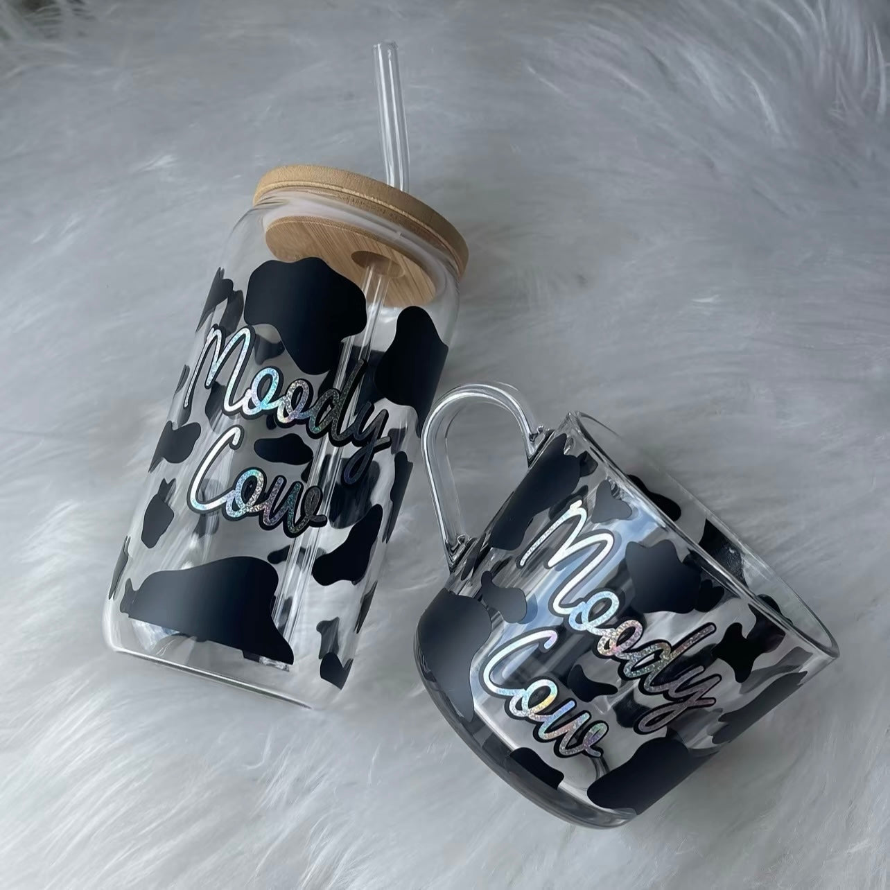 Moody cow cup & mug bundle