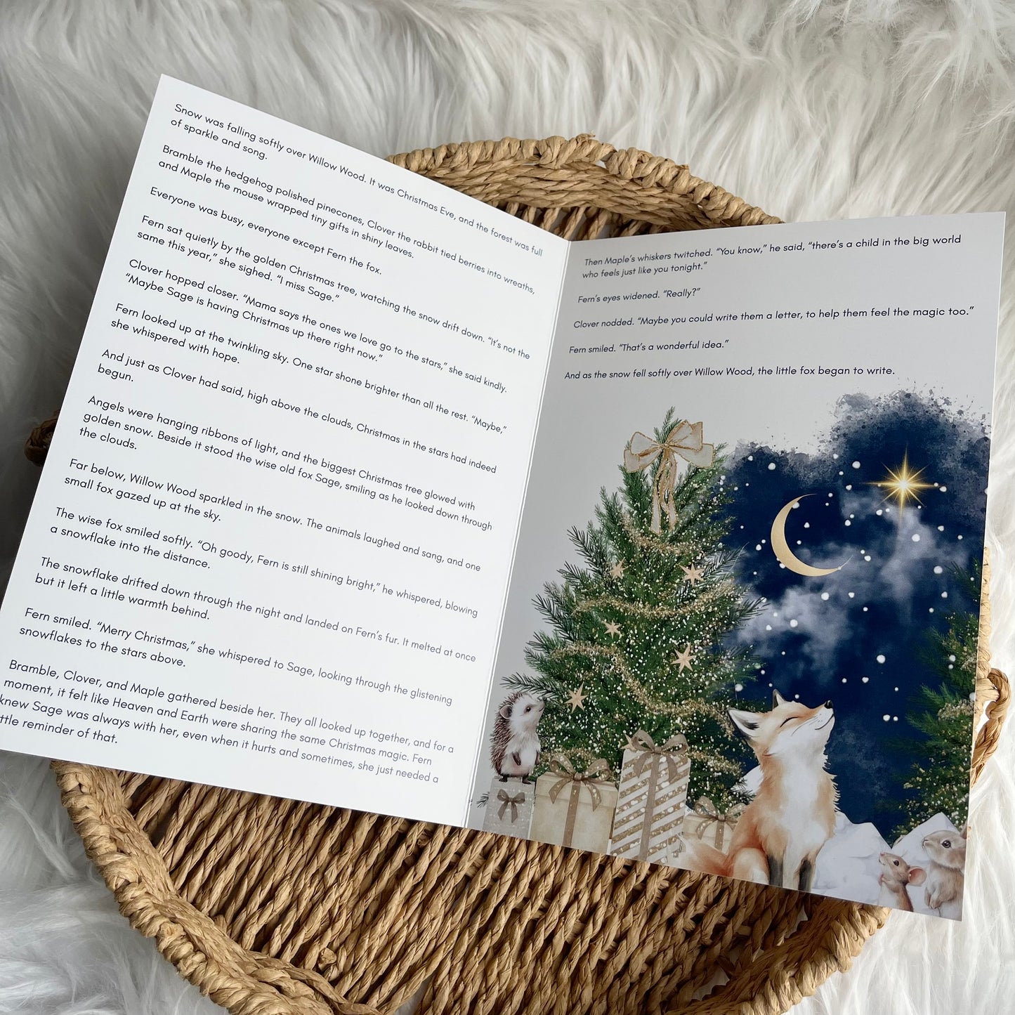 Willow Wood story booklet with letter personalised