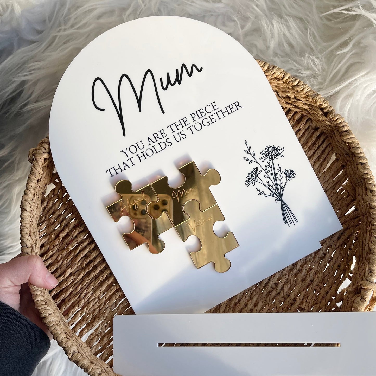 Mother’s Day Jigsaw Plaque (customisable) - delivery in time for Mother’s Day is not guaranteed on this item