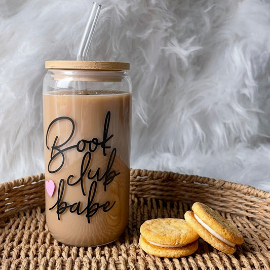 Book club babe- bamboo lid cup 📕