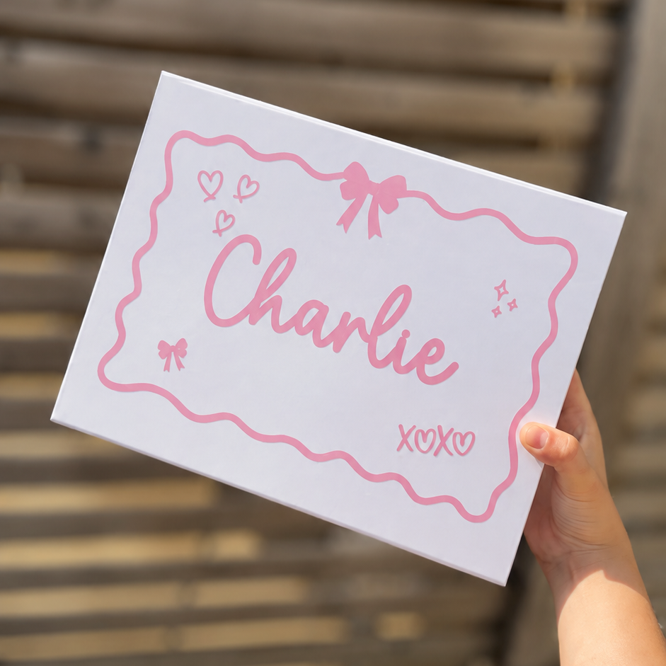 Bow border magnet Gift box
