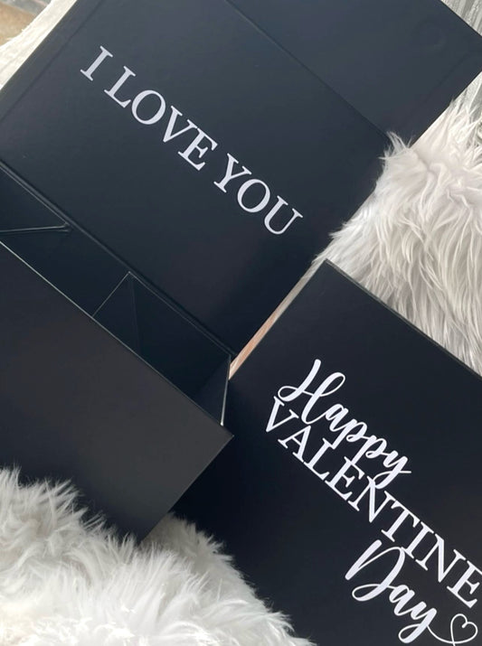 Black Valentines Magnet Gift Box