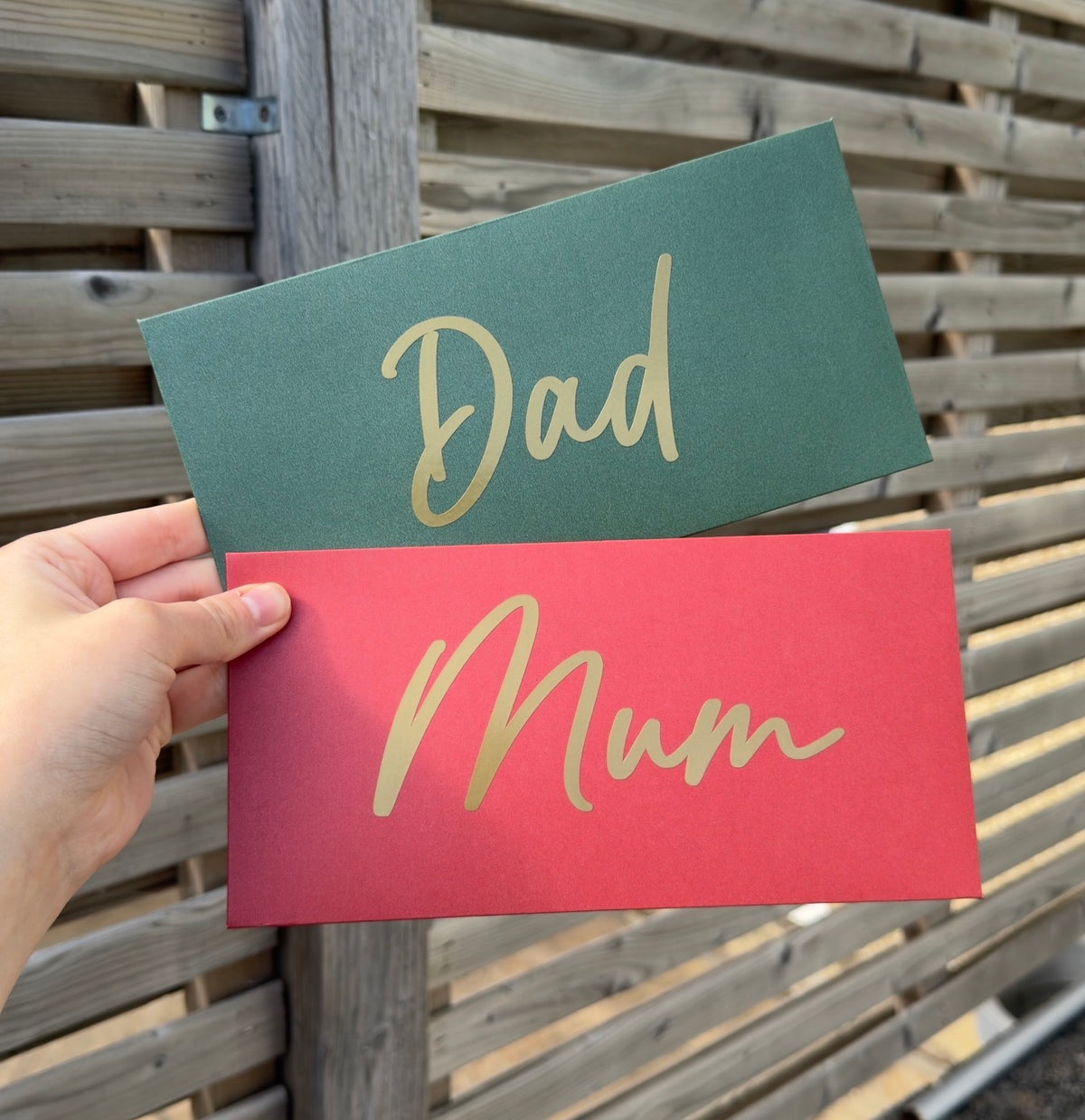 Gift envelopes with ribbon closure