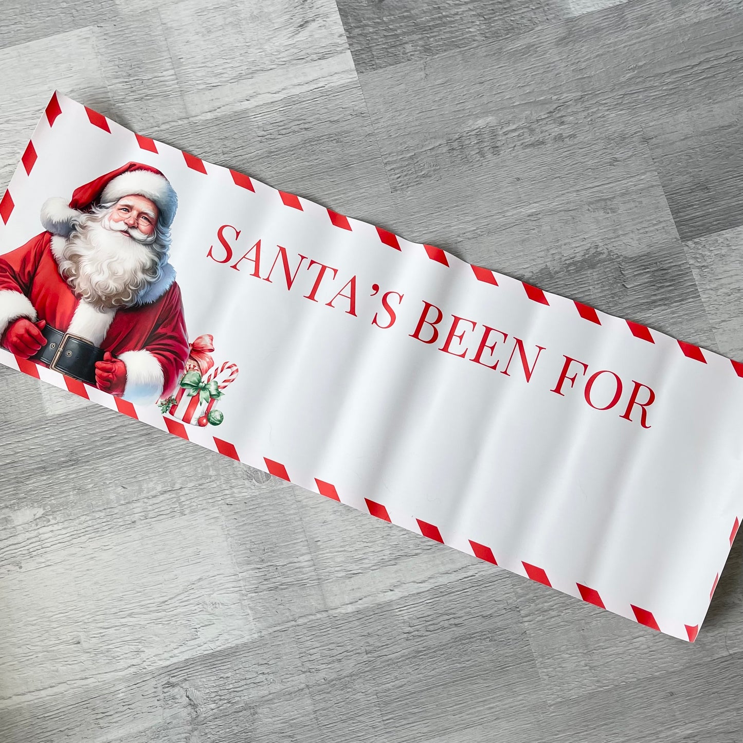 Santa’s Been - PVC banner