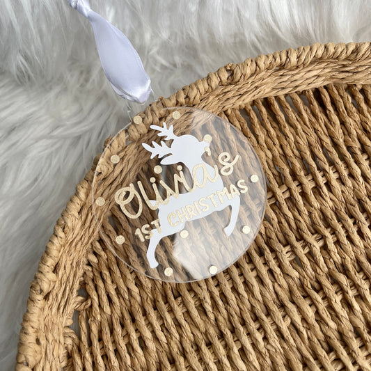 1st Christmas acrylic decoration