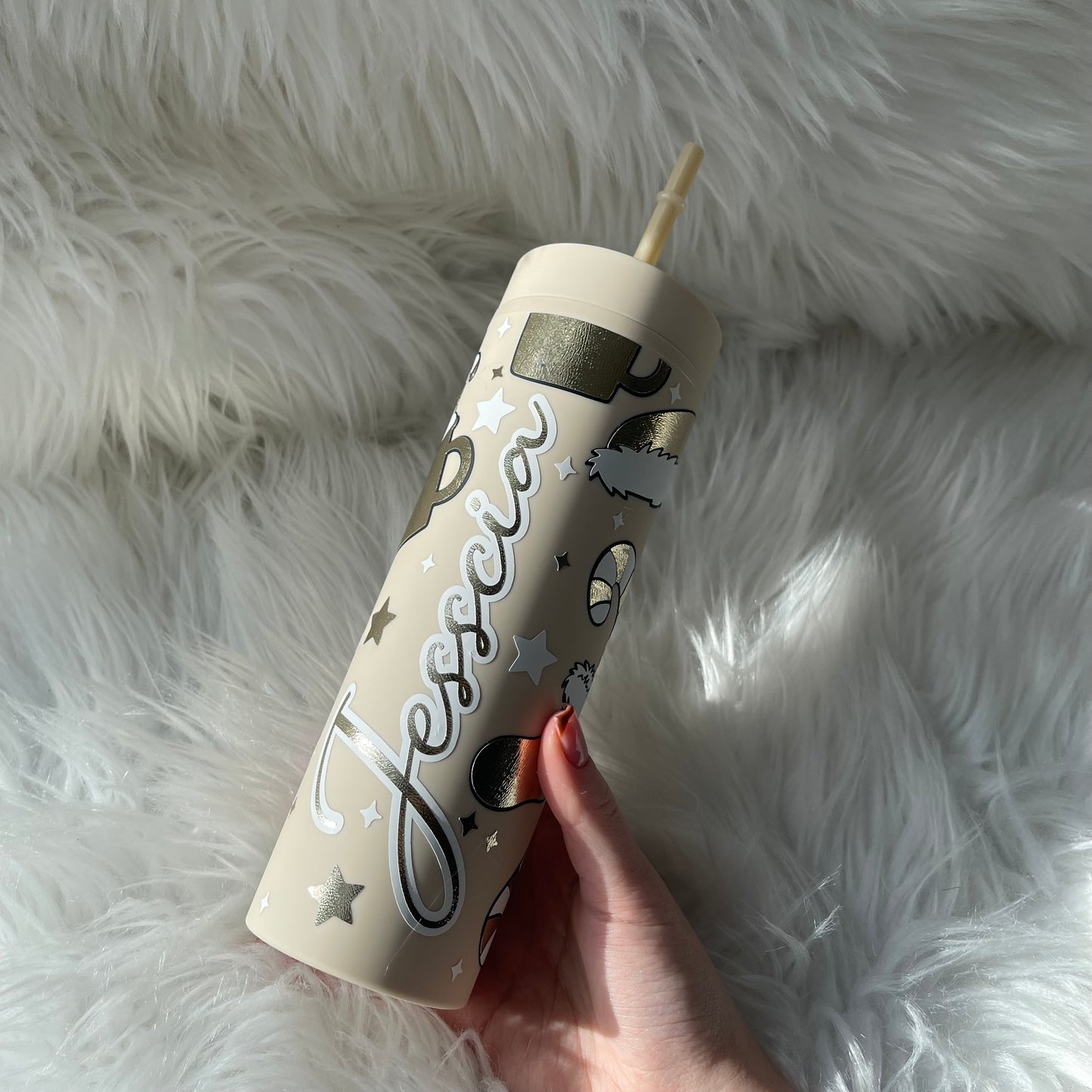 All things Christmas skinny tumbler