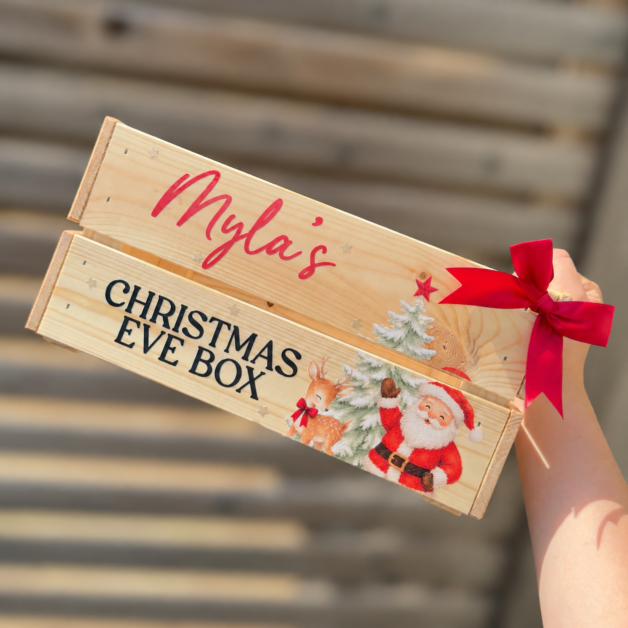 Santa & his reindeer , Christmas Eve box / December Box