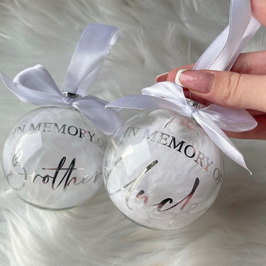 Glass Memorial baubles