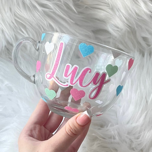 Glitter Heart Mug